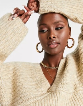 СВИТЕР ЖЕНСКИЙ MISSGUIDED БЕЖЕВЫЙ CASUAL 38/40 RDB