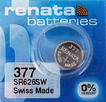 Bateria srebrowa Renata 377 SR626SW SR66 1 sztuka