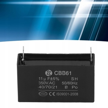 ПУСКОВОЙ КОНДЕНСАТОР 11 мкФ ДЛЯ МОТОРА CBB61 350 В