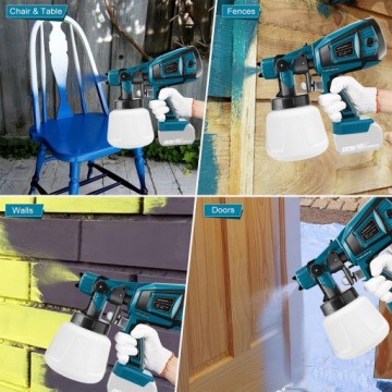 НАСТЕННЫЙ ПИСТОЛЕТ ДЛЯ ПОКРАСКИ ГЕНЕРАТОР 3 НАСАДКИ 1000 МЛ БОЛЬШОЙ НАБОР