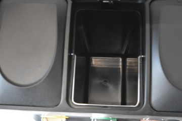 SONGMICS Контейнер для сортировки мусора 3x15л, серебристый