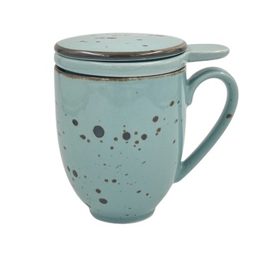 KUBEK Z ZAPARZACZEM Porcelana Bogucice Cottage Tiffany 400ml wzór 1093