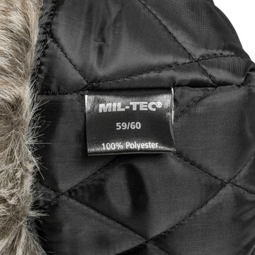 Czapka uszatka pilotka zimowa wojskowa Mil-Tec Winter Faux-Fur Oliwkowa M