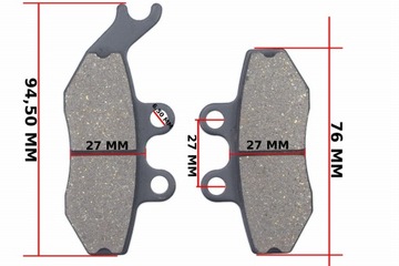 KLOCKI HAMULCA PRZÓD YAMAHA TZR DT 50 X SM