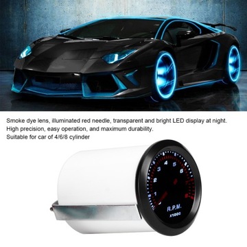 Универсальный светодиодный тахометр 12 В 52 мм/2