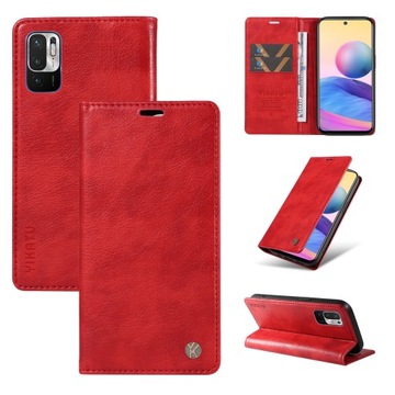 Etui z klapką do Xiaomi POCO M3 Pro 5G / Redmi Note 10 5G/Note 10T czerwony