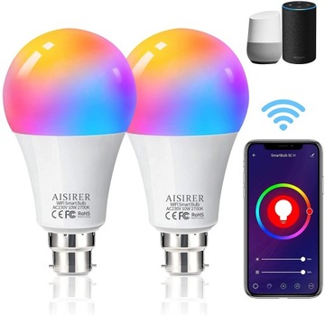 Inteligentna żarówka Żarówki WiFi B22 2 szt.