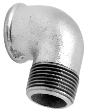 KOLANO NYPLOWE OCYNKOWANE W/Z 3/4'' DN20 ŻELIWNE