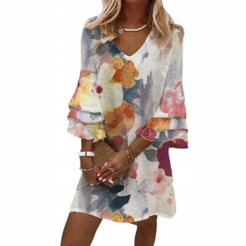 Eleganckie letnie sukienki w modny kwiatowy print w stylu boho