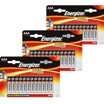 40x Bateria alkaliczna Energizer MAX AAA RL03 E92 cienkie paluszki