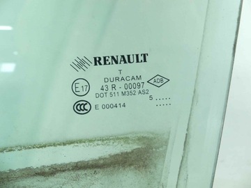 SKLO (OKNO) DVEŘE PŘEDNÍ LEVÝ RENAULT FLUENCE ŘIDIČE 15