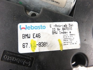 MOTOREK STŘEŠNÍHO OKNA BMW E46 83852379