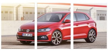 3x OBRAZ NA ŚCIANĘ VOLKSWAGEN POLO 50x70