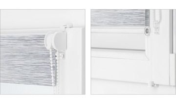 Рулонная штора ДЕНЬ НОЧЬ 105х160 на заказ С НАПРАВЛЯЮЩИМИ