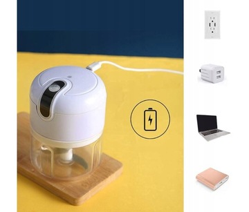 ELEKTRYCZNA SZATKOWNICA MIKSER DO CZOSNKU WARZYW SIEKACZ 250ML