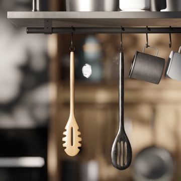 RELING KUCHENNY DRĄŻEK Z HACZYKAMI 100 CM + 12 haczykow ARTEST