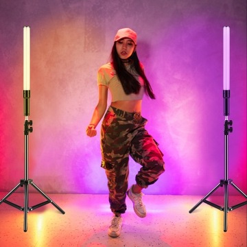 Miecz Świetlny RGB LED Lampa do Zdjęć CRI >95 PRO Studyjna FIlmowa EFEKTOWA