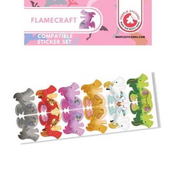 Наклейки Meeple: наклейки на фламекрафте