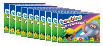 Blok rysunkowy Bambino A4 20 kartek