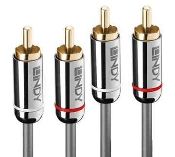 Kabel audio 2xRCA-2xRCA CINCH Stereo Lindy 2m