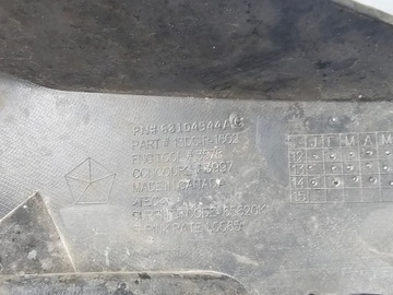DODGE RAM 1500 13-18 VÝZTUHA NÁRAZNÍKU PRAVÝ PŘEDNÍ 68104944AC USA