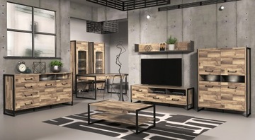 HUD loft FORTE полка с тремя ящиками