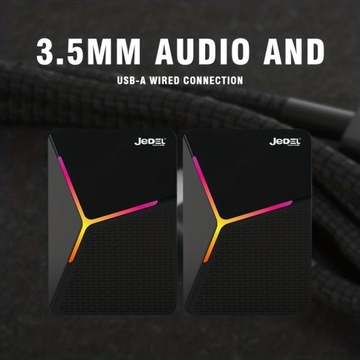 Динамические USB-стереодинамики для ПК: усиленные басы, легкая громкость, красочные цвета