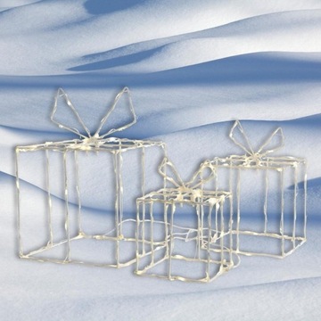 ПОДАРОЧНЫЙ НАБОР ПОДАРОЧНЫЕ СВЕТИЛЬНИКИ НА РОЖДЕСТВО БЕЛЫЙ ЭКО