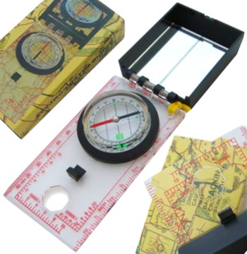 COMET KOMPAS MAPOWY MAPOWNIK BUSOLA MAPNIK SURVIVAL LUPA LUSTERKO KP-009