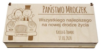Деревянная копилка, свадебный сувенир, гравер