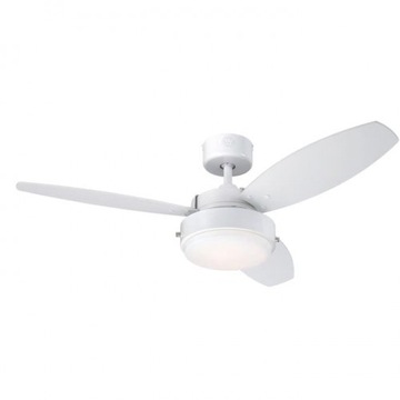 WENTYLATOR WIATRAK SUFITOWY LAMPA ALLOY BIAŁY