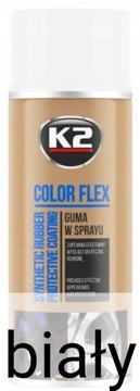 guma w sprayu 400 ml Color Flex K2 biała