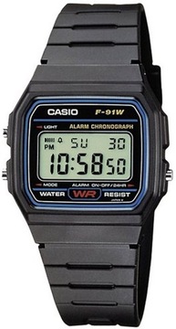 ЧАСЫ CASIO F-91W-1YER ОРИГИНАЛЬНЫЕ ВИНТАЖНЫЕ РЕТРО ЦИФРОВЫЕ LED + КОРОБКА