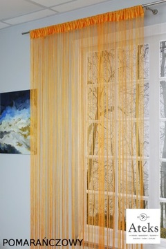 FIRANKI MAKARONY FIRANA MAKARON 100x200 pomarańcz