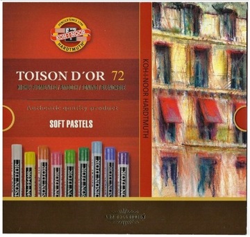 PASTELE SUCHE TOISON DOR 72 KOLORY 8517 NOWOŚĆ