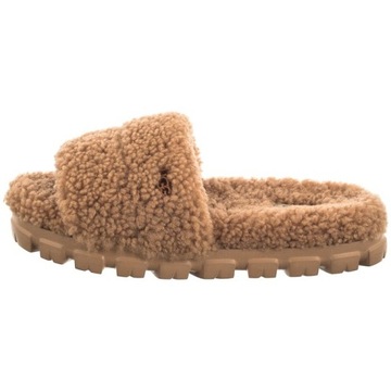 Buty Klapki Wełniane Damskie UGG Australia W Cozetta Curly Brązowe