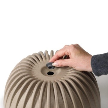 Вазон-кашпо MIRA 30 цветов ЧЕРНЫЙ НОВИНКА 2022 года!