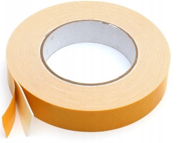 TAŚMA DWUSTRONNA MONTAŻOWA PIANKOWA MOCNA 19mm/10M