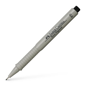 FABER-CASTELL Cienkopis kreślarski pisak marker Ecco Pigment 0,6 mm CZARNY