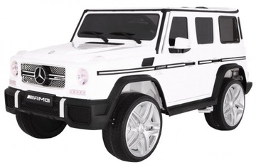 Auto na akumulator Mercedes AMG G65 dla dzieci Biały + Lakierowany + Bagażn