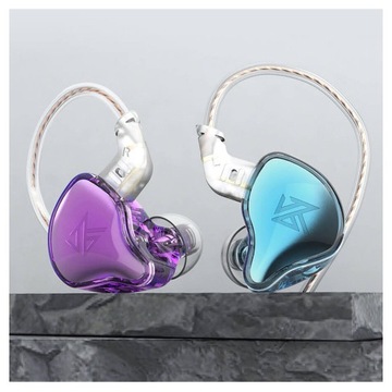 KZ EDC НАУШНИКИ-ВКЛАДЫШИ HI-RES IEM МОНИТОРЫ ФИОЛЕТОВЫЙ-СИНИЙ
