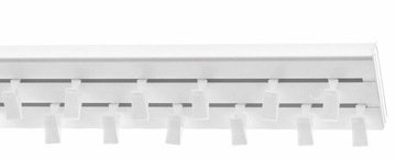 Двойной потолочный карниз ПВХ, 220 см, потолочный рельс II TRACK
