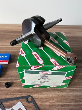 НОВЫЕ ПОДШИПНИКИ КОЛЕНВАЛА В КОМПЛЕКТЕ, САЛЬНИКИ OGAR 205 ROMET