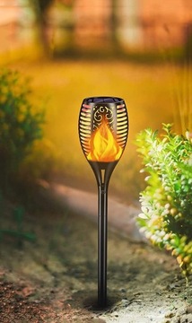 СОЛНЕЧНАЯ СВЕТОДИОДНАЯ ЛАМПА ФАКЕЛ С ЭФФЕКТОМ ПЛАМЕНИ ОГОНЯ x2