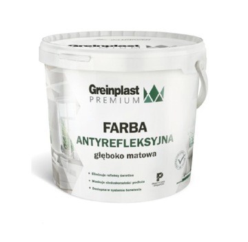 Greinplast farba antyrefleksyjna biała 10L matowa