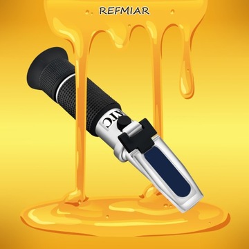 REFRAKTOMETR DO MIODU CUKROMIERZ WODA ATC TESTER BRIX ZAWARTOŚĆ KALIBRACJA