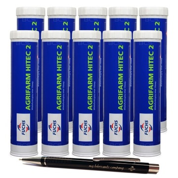 10 x FUCHS AGRIFARM HITEC 2 - smar litowy - W TUBIE - 400g