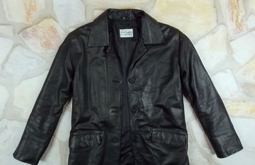 Кожаное пальто CABRINI элегантность 42