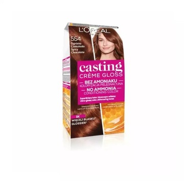 Loreal Casting Creme Gloss farba do włosów 554 ognista czekolada