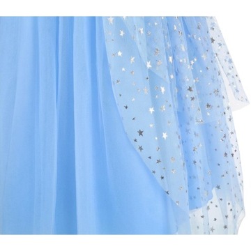 STRÓJ ELSA SUKIENKA KSIĘŻNICZKI PRZEBRANIE ELZA KRAINA LODU NA BAL 128 134